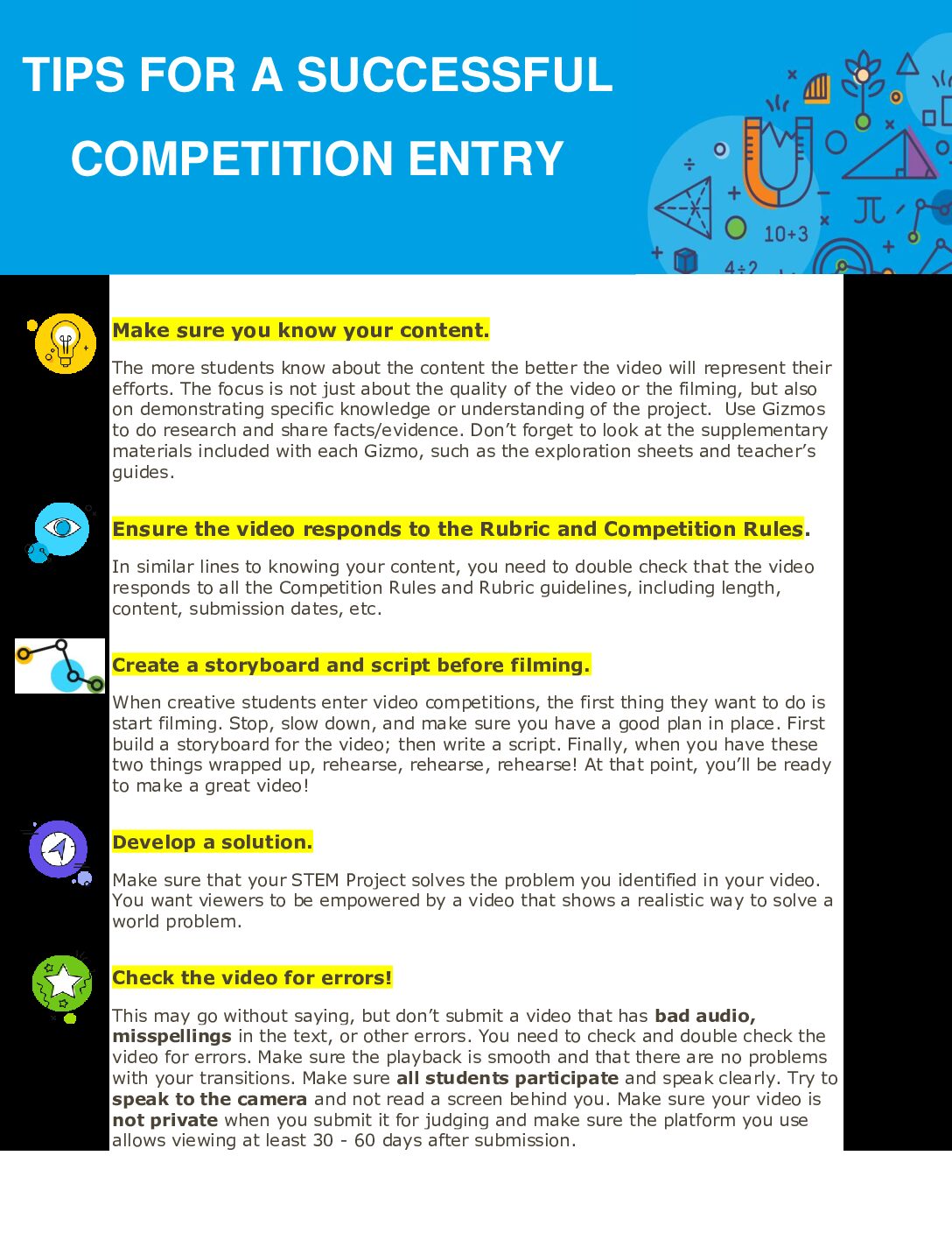 TIPS FOR A SUCCESSFUL COMPETITION ENTRY SEPT 2024 – mangoSTEEMS Hong Kong